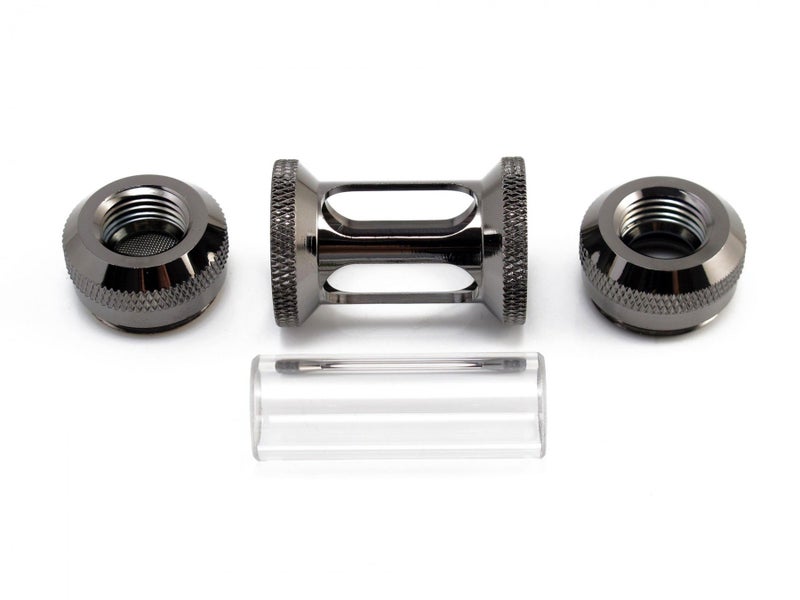 XSPC G1/4" Inline Filter, Black Chrome - Image 3